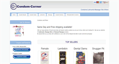 Desktop Screenshot of condom-corner.com