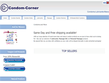 Tablet Screenshot of condom-corner.com